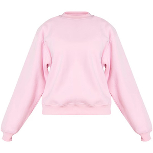 Sweat-shirt en molleton à col rond minimaliste pour femme ANCHOR CLOTHING COMPANY, coupe ample, anti-boulochage, doux, pull décontracté essentiel - Product Image 1