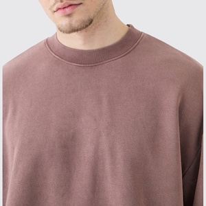 Ensemble de survêtement personnalisé pour homme en mélange polyester/coton respirant et écologique, avec sweat à capuche évasé en molleton délavé au soleil - Product Image 6