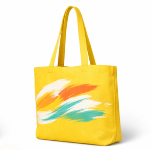 Sac fourre-tout en toile personnalisé avec poignée d'épaule, réutilisable pour les courses et les activités de plein air, sac de plage pour femmes, sacs de shopping - Product Image 2