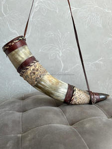 ฮอร์นควายไวกิ้งพร้อมที่ใส่หนังเหมาะสำหรับผู้ที่ชื่นชอบกิจกรรมกลางแจ้งจากอินเดีย - Product Image 2