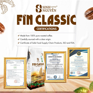 Mezcla de Granos de Café 90% Robusta y 10% Arábica, Tueste Medio Oscuro, Dulce, Premium, Fuerte, Aromático, Directo de Fábrica OEM, Bolsa de 1Kg, Vietnam - Product Image 2