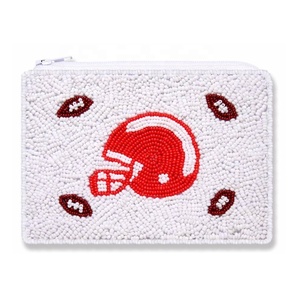 Monedero de alta calidad con cuentas de colores estilo bola de discoteca y cierre de cremallera, perfecto para guardar tarjetas, maquillaje y como accesorio para mujer. - Product Image 6