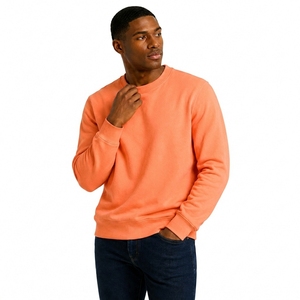 Sudadera Unisex Naranja de Cuello Redondo, Corte Regular, Estampado Personalizado, Tejido de Felpa, Ecológica, Transpirable, 280g, Informal, Invierno - Product Image 3
