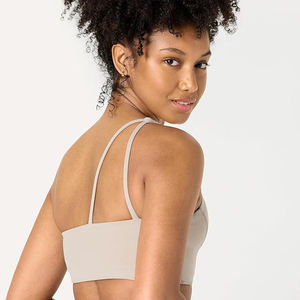 Top Deportivo Corto para Mujer, Sujetador Deportivo de Alto Impacto, Espalda Cruzada, Relleno Extraíble, Sin Costuras, Transpirable, Nailon y Elastano, para Yoga, Gimnasio, Fitness - Product Image 2