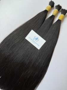 ¡Gran DESCUENTO! Venta al por mayor de cabello humano virgen cabello crudo Vietnam sin procesar doble dibujado Remy cabello 6-32 pulgadas de largo color natural - Product Image 3