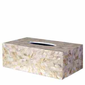 White Enamel Finished Metal Tissue Box & Holder For Home Hotel & Restaurants <b>table</b> Organiser - Product Image 4