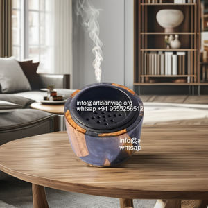 Elegante Mubkhar Mabkhara hecho a mano árabe Bakhoor quemador Material de madera para uso religioso Ramadán especial - Product Image 1