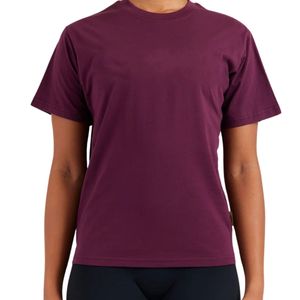 T-shirt en coton oversize pour femme, décontracté, à manches courtes, col rond, grande taille, basique, fabricant OEM ODM, vente en gros - Product Image 3