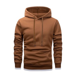 Men's Winter Embroidered Digital Printed Solid Black Casual Boxy Fit Knitted Long Sleeve <b>Hoodie</b> 2027 - Product Image 5