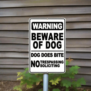 CIFbuy BiteGuard Pro - Targa Divertente Anti-Morso per Cani, Decorazione Murale per Interni ed Esterni, Segnale di Sicurezza per Giardino e Prato - Product Image 1