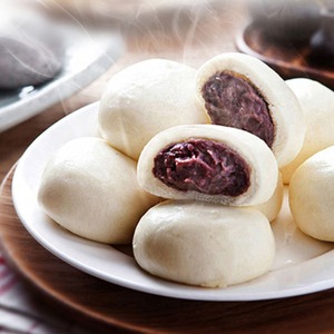 [MILWON] Set de Mini Bollos al Vapor Coreanos Anheung Jjinppang, 3 Colores, Snack Congelado de Frijol Rojo para Tiendas Especializadas - Product Image 5