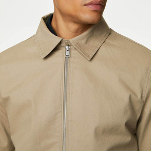 Vestes d'hiver pour hommes en toile matelassée, coupe slim, col rond, fermeture éclair, patchwork, style streetwear, Duckie Jackets - Product Image 3
