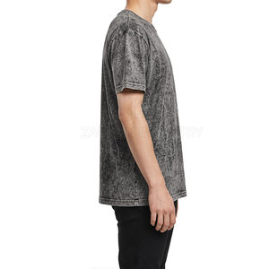 T-shirt délavé à l'acide de qualité supérieure pour hommes, léger, couleur personnalisée, t-shirt délavé à l'acide, vêtement décontracté pour hommes - Product Image 4