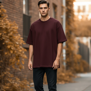 T-shirt Homme Tricoté Grande Taille 220 g/m² 100 % Polyester Écologique Respirant Coupe Ample Décontractée Livraison Rapide Prêt à Expédier - Product Image 6
