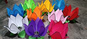 Silk Lanterns Waterproof Bamboo Silk Lanterns Hanging Decor For Garden Party Wedding Vietnam Silk Lanterns - Product Image 2