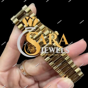 Relojes Mecánicos Automáticos VVS de Alta Demanda, Totalmente Cubiertos de Diamantes, Esfera de Diamante Natural Plateada, Disponibles para la Venta - Product Image 2