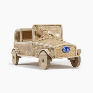 Mini rattan racing <b>cars</b> lovable hand-braided <b>car</b> toy for children preschool toys wholesale supply - Product Image 5