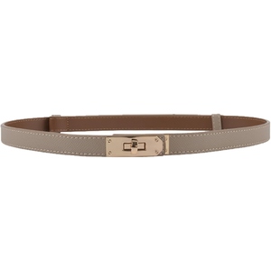 Cinturón de Cuero Genuino para Mujer, Accesorio de Cintura de Cuero de Grano Completo, Duradero, Etiqueta Personalizada OEM, Listo para Venta al por Menor en EE. UU. - Product Image 1