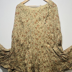 Encantadora Falda de Verano para Mujer, 100% Algodón, con Paneles, Estampado Floral, Diseño en Línea A, Secado Rápido, Ecológica - Product Image 4