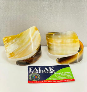 Elegantes brazaletes de cuerno de búfalo para niñas, diseño atrevido, joyería de moda ecológica para ropa de fiesta inspirada en Falak World Export - Product Image 6