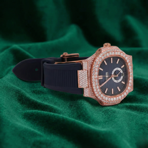 Reloj de Lujo con Diamantes Moissanite Totalmente Cubiertos de Circonitas, Movimiento de Cuarzo ETA, Acero Inoxidable, Regalo de Cumpleaños para Hombre, Estilo Hip Hop Bling VVS - Product Image 3