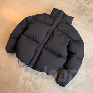 Veste d'hiver rembourrée en duvet d'oie personnalisée, imperméable, chaude, pour homme, taille plus, veste d'hiver matelassée - Product Image 3
