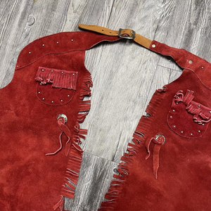 American Handmade Motorcycle <b>Leather</b> <b>Chaps</b> Cowboy Style Suede <b>Leather</b> Pant <b>Chap</b> <b>Men</b> Western Suede Riding Wear - Product Image 6