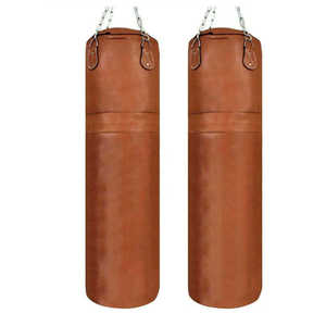 Sacs de frappe en cuir véritable de haute qualité, sacs de boxe personnalisés pour l'entraînement, vente en gros d'usine de sacs de kickboxing - Product Image 3