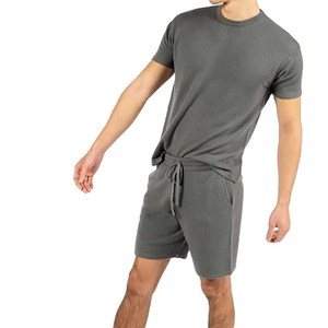 Pantalones Cortos de Malla Tejida Casual para Hombre, 100% Algodón, de Calidad Premium, con Cierre de Cordón Elástico - Product Image 3