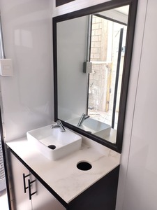 7x14 Restroom <b>Trailer</b> 2 Stall Upscale Portable Bathroom Ships Nationwide - Product Image 2