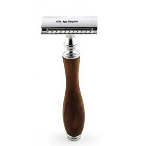 Rasoir de sécurité professionnel à double tranchant pour hommes, rasoir manuel en métal réutilisable à ouverture papillon pour rasage humide - Product Image 4