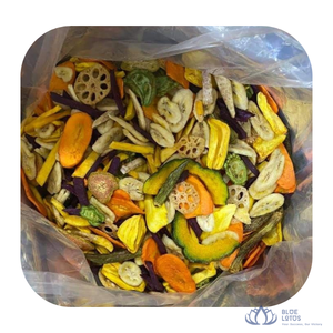 [BEST SELLER] Fruits secs mélangés au lotus bleu, lyophilisés, goût sucré, emballés sous vide, délicieux accompagnement pour le thé, le petit-déjeuner, les céréales - Product Image 1