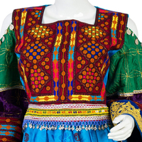 Meilleure robe ethnique tribale Banjara vintage, robe de fête traditionnelle Kutchi afghane/pakistanaise multicolore, robe Kutchi