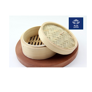 Cuiseur vapeur en bambou écologique pur, le mieux noté, sûr et propre, ustensile de cuisine en bois naturel, idéal pour la cuisson des fruits de mer et la cuisson à la vapeur des raviolis, prix direct - Product Image 1