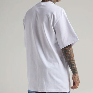 เสื้อยืดสตรีทแวร์พรีเมียมคุณภาพสูง 300GSM ทรงหลวมไหล่ตก แบบเรียบ ไม่มีลาย ราคาส่งจากโรงงาน เสื้อยืดผู้ชาย - Product Image 3