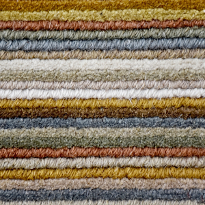 Tapis en laine mosaïque de galets organiques multicolores, jaune moutarde, bleu, beige, gris, écologique, antidérapant, tufté à la main, pour salon - Product Image 4