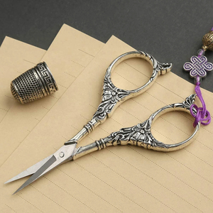 High Quality 3.5 Inch Stainless Steel <b>Sewing</b> <b>Scissors</b> Fancy Embroidery Sharp Tip Industrial DIY Use with Case Snipping <b>Scissors</b> - Product Image 5