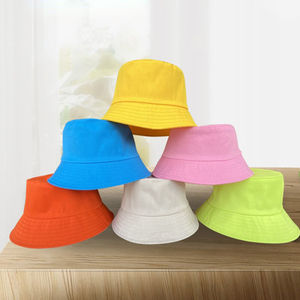 Custom Logo <b>Bucket</b> <b>Hat</b> Cotton <b>Reversible</b> Fisherman Cap Wide Brim Sun <b>Hat</b> for Outdoor Travelling - Product Image 5