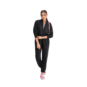 Ensemble de survêtement zippé pour femme de haute qualité, fournisseur OEM d'articles de sport, logo personnalisé, tenue de sport et décontractée pour femmes - Product Image 5