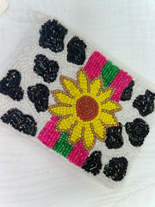 Embroidery <b>Seed</b> Beaded Clutch Beaded Purse Beaded Coin Purse Small Colorful Purse Coin Pouch Clutch - Product Image 4