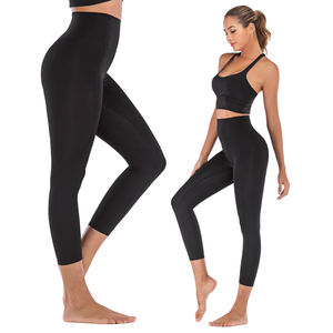 Ropa Deportiva para Mujer, Camiseta de Yoga sin Costuras de Color Sólido, Manga Larga, Top Corto para Entrenamiento, Secado Rápido, Transpirable, Conjuntos de Yoga - Product Image 1