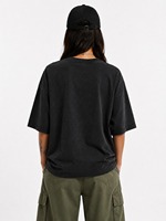 Robe T-shirt décontractée surdimensionnée pour femme en polyester/coton, unie, à manches courtes, écologique, séchage rapide, légère