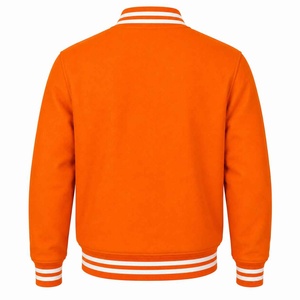 Chaqueta Varsity Deportiva para Hombre, Personalizable con Bordado, Cuello Alto, Logotipo Frontal, para Equipos Universitarios Estadounidenses - Product Image 4