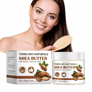 Soins de la peau, beurre de karité biologique naturel, lotion nourrissante multifonctionnelle, hydratante pour le visage et le corps, pour tous les types de peau - Product Image 1