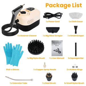 Nettoyeur Vapeur Haute Pression Portable à Affichage Numérique 1500W, Réservoir 1200ML avec 8 Accessoires et 6 Niveaux de Vapeur - Product Image 3