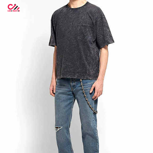 เสื้อยืดผู้ชายทรงโอเวอร์ไซส์สีเทา CARE MASTER ลายพิมพ์รูปภาพสีขาว คอกลม แขนสั้น สไตล์สตรีท ผ้าคอตตอนเจอร์ซีย์ ทรงพอดีตัว - Product Image 4