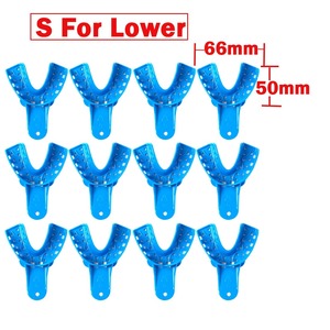 Juego de 10 Bandejas de Impresión Dental Azules, Tamaños S/M/L para Adultos y Niños, Soportes para Moldes Dentales - Product Image 5