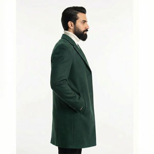 Veste Trench en Cuir pour Homme, Vente en Gros, Manteau d'Hiver Personnalisé, Vêtement de Bureau Élégant, Qualité Supérieure - Product Image 2