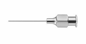 Cánula Manual Profesional Scheie para Cámara Anterior, Instrumento Quirúrgico Oftálmico de Punta Cerrada, Uso Hospitalario, Acero Inoxidable Premium, CE - Product Image 3