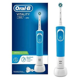 Advanced Design Oral-B Vitality 100 Cross Action Electric <b>Toothbrush</b> with Cross Action Bristles and Rechargeable <b>Battery</b> - Product Image 3
